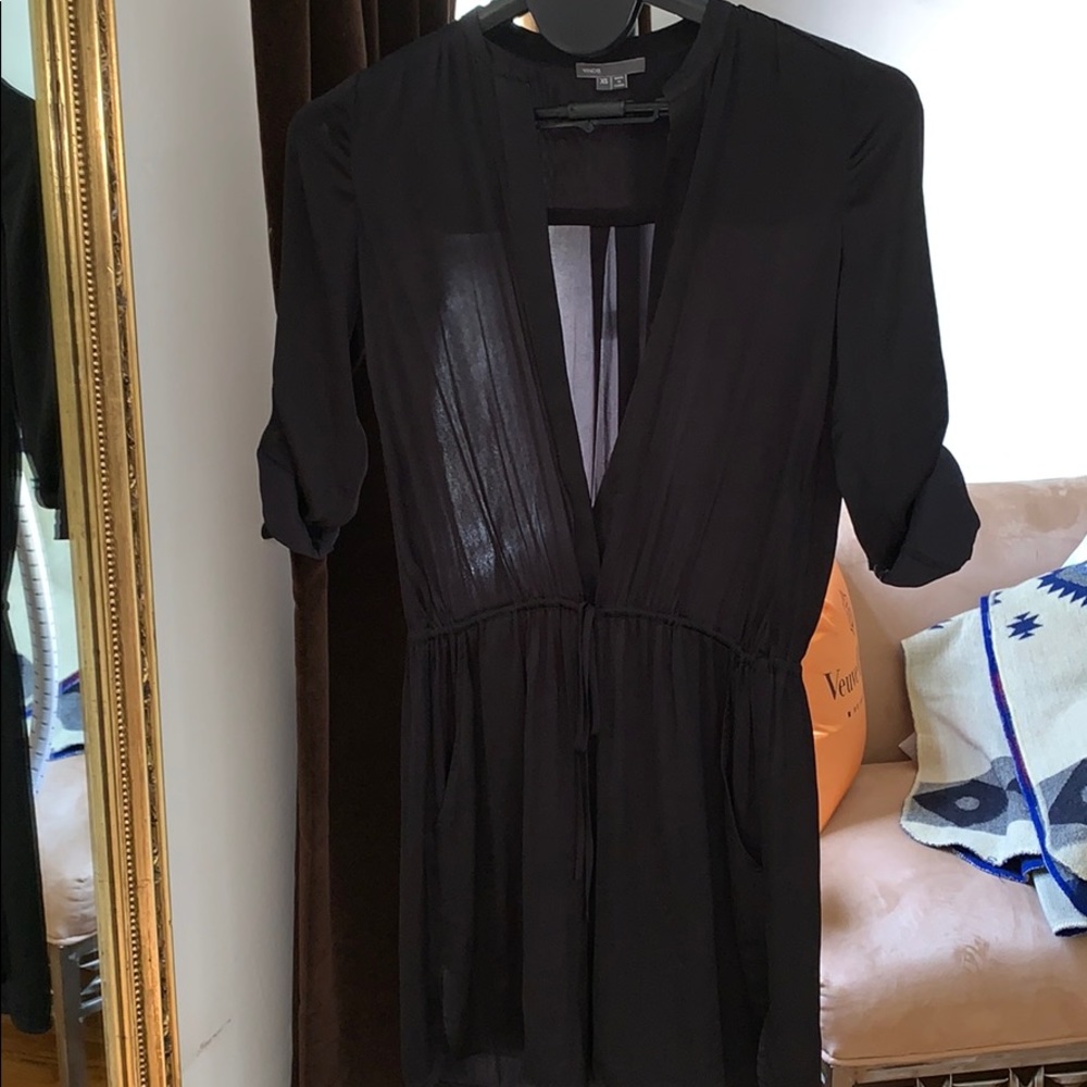 Vince Black Silk Dress